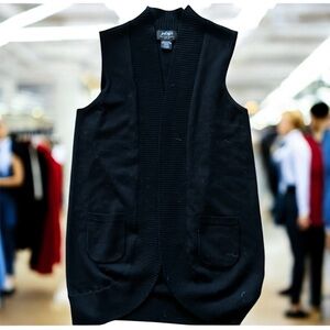 Lord & Taylor Merino Wool Vest Petite